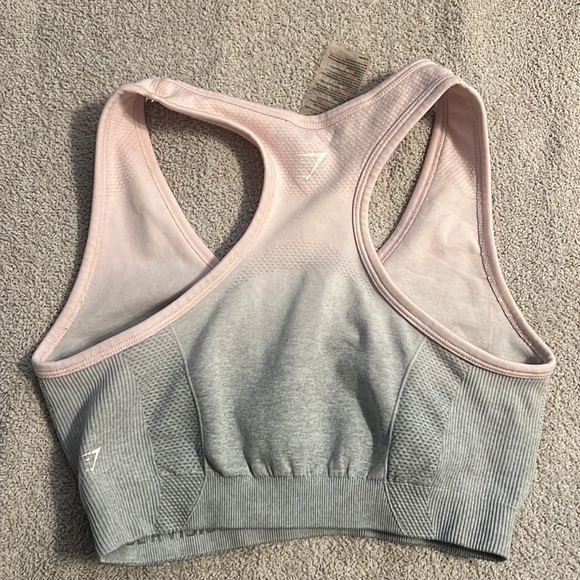 Gymshark pink gray sports bra - Picture 2 of 2